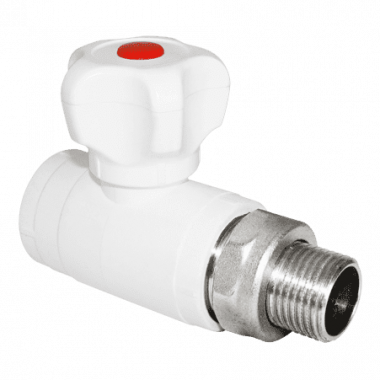 Шаровой кран ППР для радиаторов прямой 25х3/4" Aqualink