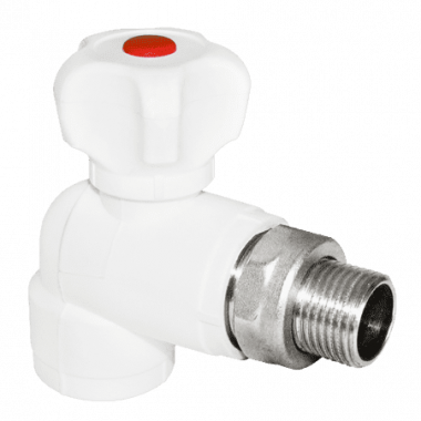 Шаровой кран ППР для радиаторов угловой 25х3/4" Aqualink
