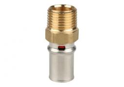 Переходник с наружной резьбой прессовый Stout 1/2″ x 20