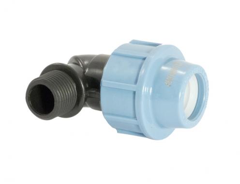 Фитинг ПНД - отвод 90 с наружной резьбой D40x1.25
